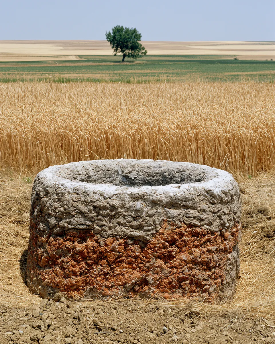 The holding was built around this well and has never outgrown it.